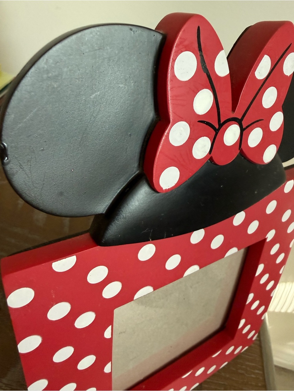 Disney Store Minnie Mouse Sweetheart Polka Dot 4x4 Photo Frame - Picture 3 of 7